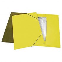 Κουτί με Λάστιχο Πλαστικοποιημένο 1,5cm Κίτρινο