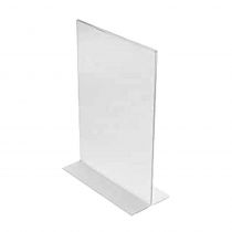 Stand Plexi Glass 1 φύλλου Α5 "T" Επιτραπέζιο K-6005