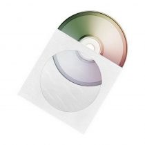 Φάκελος CD 12,5x12,5cm Λευκός με Παράθυρο 100 τεμάχια