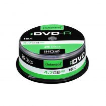 DVD-R Intenso 4,7GB/120MIN 1-16x Cakebox 25 τεμάχια