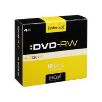 DVD-RW Intenso 4,7GB/120MIN 16x Slim 10 τεμάχια