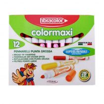 Μαρκαδόροι Ζωγραφικής Fibra ColorMaxi 12 τεμάχια