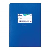 Τετράδιο Μπλε Πλαστικό Skag Super 17x25 60 φύλλα Ριγέ