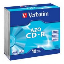 CD-R Verbatim 700MB/80MIN 52x Slim 10 τεμάχια 43415
