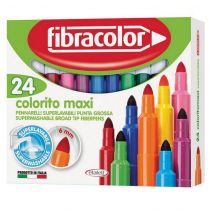 Fibracolor μαρκαδόροι ζωγραφικής Colorito maxi 24 χρώματα
