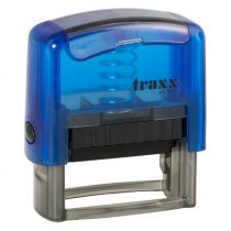 Μηχανισμός Σφραγίδας Traxx 9111 Αυτομελανούμενη 14x38mm Διαφανές Μπλε