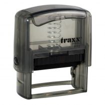 Μηχανισμός Σφραγίδας Traxx 9112 Αυτομελανούμενη 18x48mm Διαφανές Γκρι