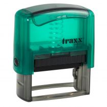 Μηχανισμός Σφραγίδας Traxx 9112 Αυτομελανούμενη 18x48mm Διαφανές Πράσινο