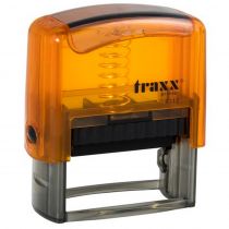Μηχανισμός Σφραγίδας Traxx 9112 Αυτομελανούμενη 18x48mm Διαφανές Πορτοκαλί