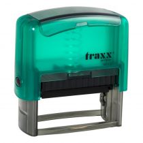 Μηχανισμός Σφραγίδας Traxx 9113 Αυτομελανούμενη 22x58mm Διαφανές Πράσινο