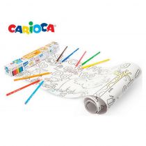 Ξυλομπογιές Carioca 8 τεμάχια & Ρολό Ζωγραφικής 198x30cm ABC 42979