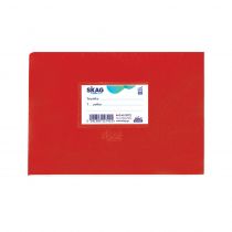 Τετράδιο Κόκκινο Πλαστικό Πλάγιο Skag Super 14x20 40 φύλλα Ριγέ