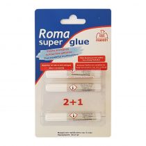 Κόλλα Στιγμής Roma Super Glue 2+1x1,5gr