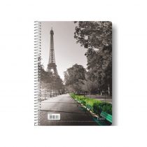 Τετράδιο σπιράλ Globus Orbis Cities CT51 17Χ25 5 Θέματα Παρίσι 160 φύλλα