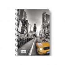 Τετράδιο σπιράλ Globus Orbis Cities CT51 17Χ25 5 Θέματα Νέα Υόρκη 160 φύλλα