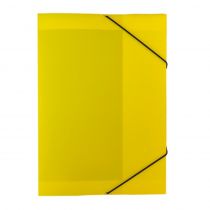 Κουτί με Λάστιχο P.P. 3x35x25cm Διαφανές Κίτρινο