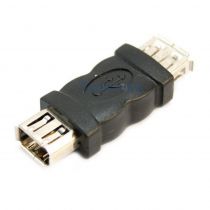 Adapter USB 2.0 female σε USB female, Black