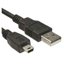 Καλώδιο USB 2.0 σε USB Mini, 1.5m, Μαύρο