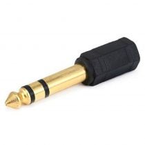 Adapter Stereo 3.5mm F/M 6.35mm, gold, 5 τεμάχια