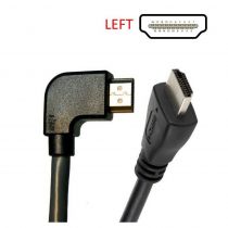 PowerTech Καλώδιο HDMI (Μ) 19pin 1,4V, 90° left, 1.5m, Black