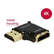 Delock HDMI Αντάπτορας HDMI-A female σε male, High Speed, 90°, left