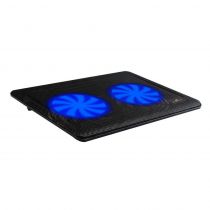 Βάση & ψύξη laptop PT-738 έως 15.6", 2x 125mm fan, LED, Μαύρο