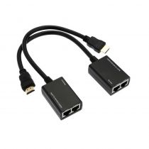 HDMI 19pin extender CAB-H078 σε 2x UTP cat5e/6, HD, εώς 30m, Black
