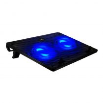 Βάση & ψύξη laptop PT-739 έως 17", 2x 120mm fan, LED, Μαύρο