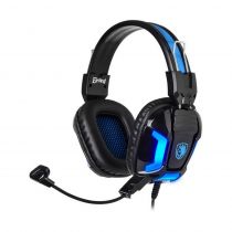 Sades Gaming Headset Element SA-702-BL, blue LED, 3.5mm, 40mm ακουστικά
