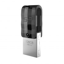 Silicon Power Dual USB Flash Drive C31, USB 3.1 & Type C, 128GB, Μαύρο