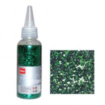 Glitter νιφάδες 1/24'' σε μπουκάλι πράσινο 30γρ.