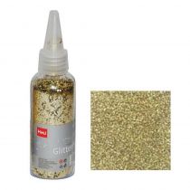 Glitter σκόνη 1/64'' σε μπουκάλι χρυσή 40γρ.