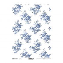 Ριζόχαρτο "blue pattern" 21x29εκ.   (ITD-R634)