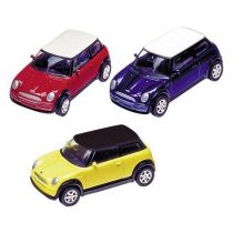 Goki Αυτοκινητάκια Μεταλλικά "Mini Cooper 2001" 7εκ Σε 3 Χρώματα
