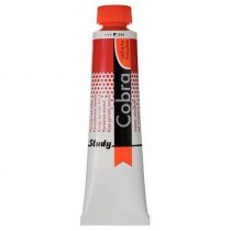 Talens Cobra Study water mixable oil 345 pyrrole red deep 40ml.