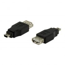 Adapter USB 2.0 (F) σε USB Mini (Μ) CAB-U141, μαύρο