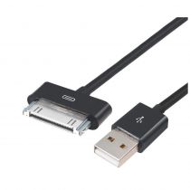 Καλώδιο USB 2.0 σε iPad & iPhone 4/4S CAB-U023, μαύρο, 1m