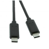 PowerTech Καλώδιο USB 2.0 Type-C σε Type C, 1m, Black