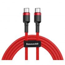 Baseus καλώδιο USB Type-C CATKLF-G09, 3A 60W, PD2.0, 1m, κόκκινο