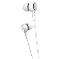 Usams earphones με μικρόφωνο EP-12, 10mm, 1.2m, λευκά