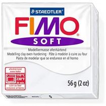 Πηλός Fimo Soft λευκός 0 56g