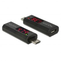 Delock Adapter USB 2.0 Micro με LED indicator για Voltage και Ampere
