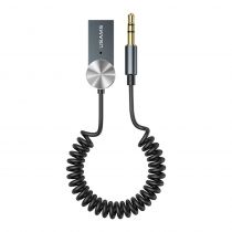 Usams Bluetooth car audio receiver US-SJ464, μεταλλικό, γκρι