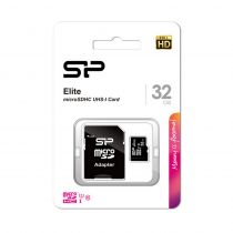 Silicon Power Micro Sdhc 32gb Class 10 Uhs-1 Elite 4k Full Hd R85 Mb/S +Sd Adaptor
