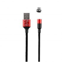 Nsp Micro Usb Φορτισησ-Data Magnetic Braided Nsc02 4.0a Qc 3.0 1.2m Red 8266584