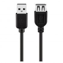 Καλώδιο USB 2.0 σε USB (F) 68903, copper, 1.8m, μαύρο