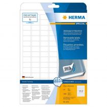 Αυτοκόλλητες Ετικέτες Herma Inkjet, Copy, Laser Removable 25x16,9mm 25 φύλλα 4211