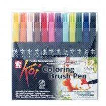 Sakura pigma brush marker σετ 12 τεμάχια