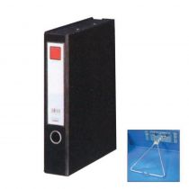 Comix κουτί αρχειοθέτησης με πιάστρα PVC μαύρο 55mm Α4 Υ32,5x24.3x6.8cm