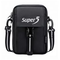 Super Five τσάντα ώμου K00104-BK, μαύρη